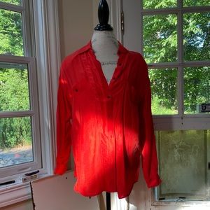 Vintage Diane Gilman Orange Buttondown